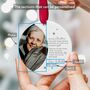 Memorial Christmas Ornament Personalised Photo Keepsake, thumbnail 6 of 8