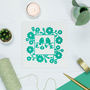 Lovebirds Wedding Anniversary Card Emerald Green, thumbnail 5 of 9