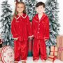 Personalised Family Velvet Christmas Pyjamas, thumbnail 2 of 12