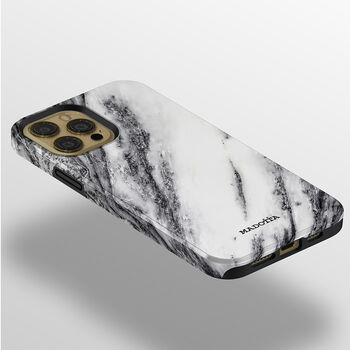 Black Waterfall Marble Tough Case For iPhone, 2 of 4