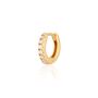 Clear Stone Single Cartilage Hoop Earring, 7mm, thumbnail 1 of 6