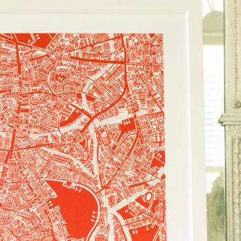 South West London Framed Illustrated Map Print, 2 of 2