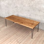 Barnes Hairpin Legs Live Edge Industrial Dining Table, thumbnail 1 of 6
