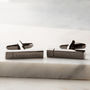 Personalised Engraved Location Bar Cufflinks, thumbnail 1 of 4
