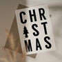 Typographic Christmas Card, thumbnail 1 of 3