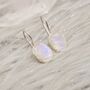 Rainbow Moonstone Sterling Silver Oval Earrings, thumbnail 8 of 12