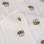 Bee Cotton Muslin Swaddle Blanket, thumbnail 2 of 2