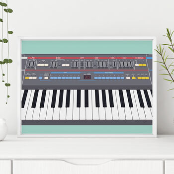 Synthesizer Keys Print | Juno Synth Poster, 5 of 10