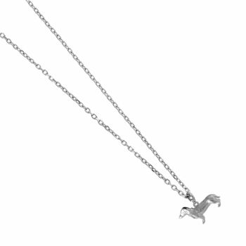Personalised Dachshund Sterling Silver Necklace, 4 of 7