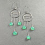 Amelia Earrings Chrysoprase And Silver, thumbnail 2 of 3