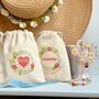 Strawberry Pearls Charm Bracelet Set In A Personalised Bag, thumbnail 7 of 7