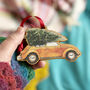 Vw Beetle With Christmas Tree Decoration, thumbnail 3 of 5