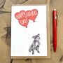 Staffy Father's Day Card, thumbnail 2 of 3