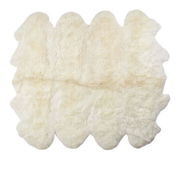 Luxurious Deep Pile Octo Sheepskin Rug In Ivory, 2 of 2