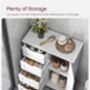 White Wooden Storage Cabinet With Four Drawers, thumbnail 3 of 11