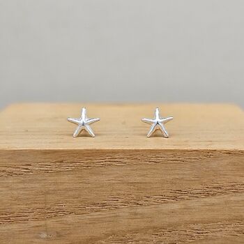 Set Of 3 'Under The Sea' Sterling Silver Stud Earrings, 4 of 5