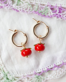 Tomato Earrings, 2 of 4