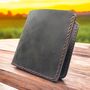 Personalised Embossed Full Grain Handcrafted Leather Wallet, thumbnail 8 of 10