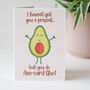Funny Avocado Birthday Card, thumbnail 2 of 4