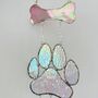 Glass Dog Paw And Bone Keepsake Gift For Pets, thumbnail 1 of 3
