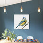 Inky Blue Tit Canvas Gallery Print, thumbnail 1 of 10
