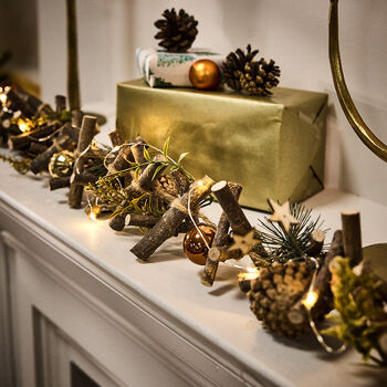 Copper Magic Light Up Christmas Garland, 4 of 6