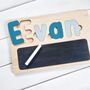 Children's Wooden Name Puzzle With Chalkboard, thumbnail 9 of 9