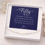 50th Birthday Sterling Silver Freshwater Pearl Bracelet, thumbnail 4 of 5