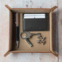 Brown Leatherette Valet Storage Tidy Tray, thumbnail 1 of 4