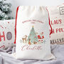 Personalised Christmas Santa Sack Woodland Animals, thumbnail 1 of 2