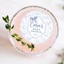 Personalised Floral Bow Design Edible Drink Toppers, thumbnail 1 of 4