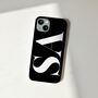 Personalised Black And White Initials Phone Case, thumbnail 2 of 7