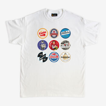 Formula One Legends Beer Mat T Shirt, 2 of 4