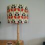 Tree Leaf Lampshade Retro Leaves Pattern Terracotta Orange Cotton Handmade Fabric Drum Table Floor Or Ceiling Pendant Lamp Shade, thumbnail 2 of 7