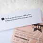 10 ‘Lucky In Love’ Personalised Lottery Ticket Holders, thumbnail 5 of 5