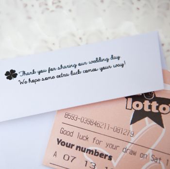 10 ‘Lucky In Love’ Personalised Lottery Ticket Holders, 5 of 5