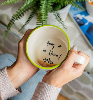 Hang On In There! Secret Message Mug, 2 of 4
