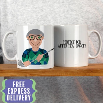 Personalised Golf Gift Mug For Him, 2 of 6