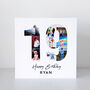Personalised 19th Birthday Photo Collage Card, thumbnail 2 of 8