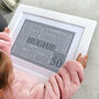 Personalised 50th Birthday Word Art Print, thumbnail 10 of 12