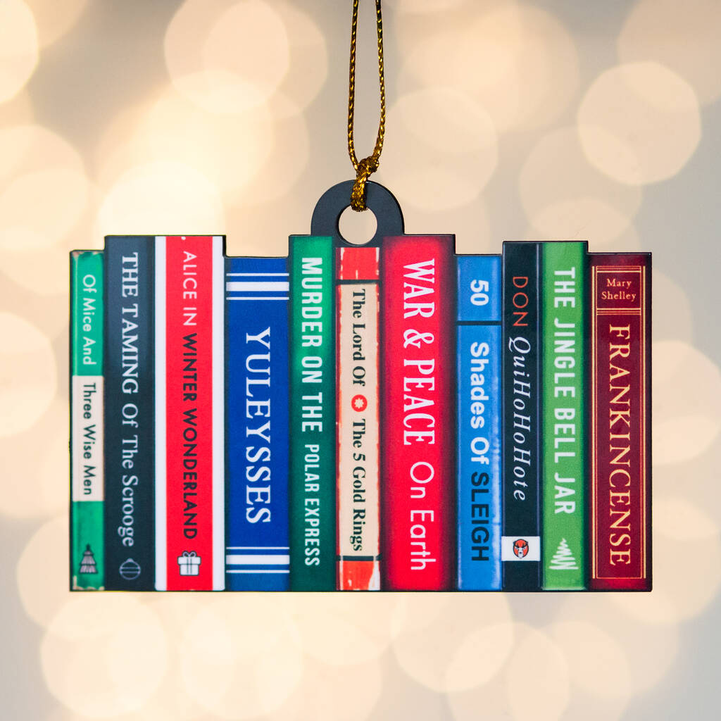 Funny Literary Christmas Tree Decoration, 1 of 5