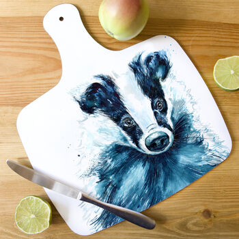 Inky Badger Chopping Board, 3 of 6