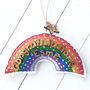 Personalised Handmade Hug Rainbow Token Gift, thumbnail 3 of 4