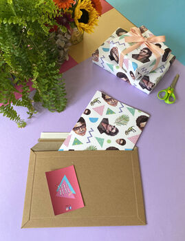Jeff Goldblum Wrapping Paper, Funny 90s Dinosaur Wrap, 10 of 10