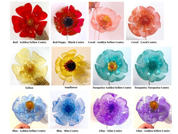Pick Your Own Five Recycled Plastic Bottle Flowers, 3 of 4