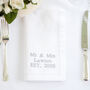 Personalised Linen Napkin With Up To Eight Words, thumbnail 1 of 4