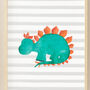 Dinosaurs Art Prints Set For Dinosaur Themed Nursery, thumbnail 3 of 4