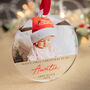 Personalised Baby's First Christmas Auntie Bauble, thumbnail 1 of 5