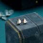 Sterling Silver Tiny Robin Bird Stud Earrings, thumbnail 3 of 12