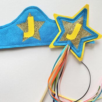 Personalised Superhero Crown And Wand Set, 7 of 12